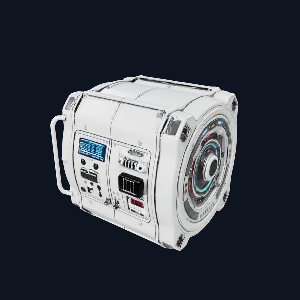 Futuristic Console Device Model Pack